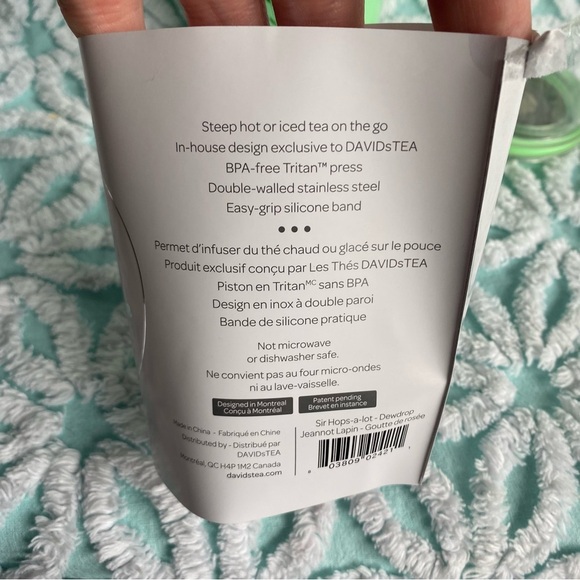 New David’s Tea Press Sir Hops A lot rare discontinued - Picture 3 of 7